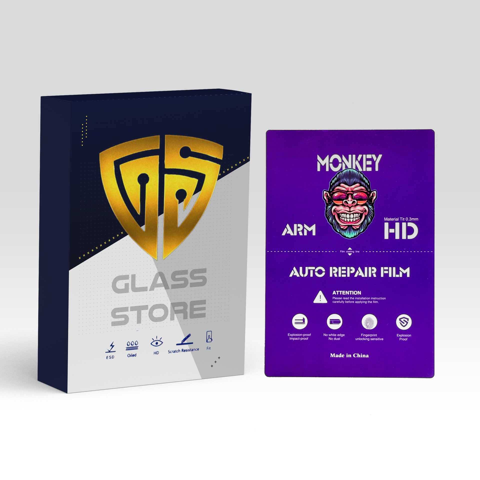 glass hydrogel khodtarmim monkey shafaf for Xiaomi Poco M7 4G